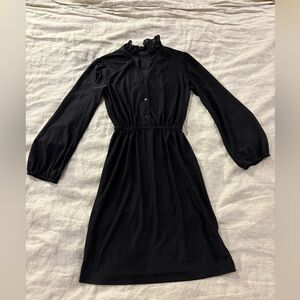 Vintage Black Long Sleeve Dress